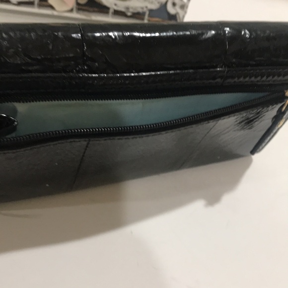 Coach patten leather black wallet 8 x 4.5 - Picture 4 of 5